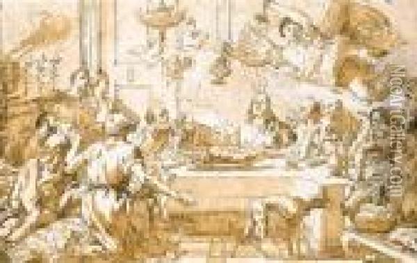 Tiepolo, G.d.
The Last Supper Oil Painting - Giovanni Domenico Tiepolo