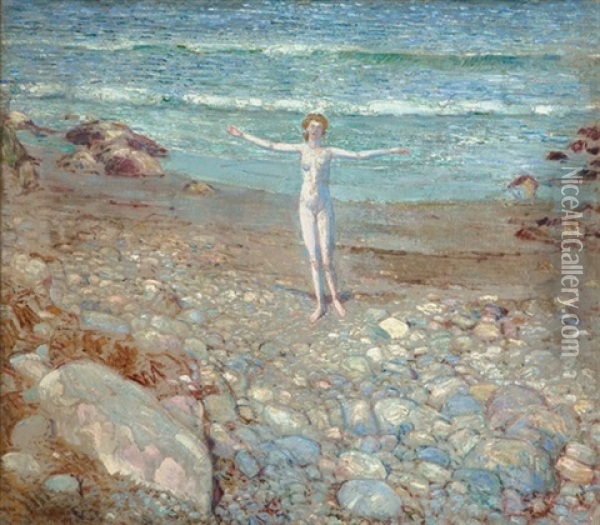 Incoming Tide Oil Painting - Childe Hassam