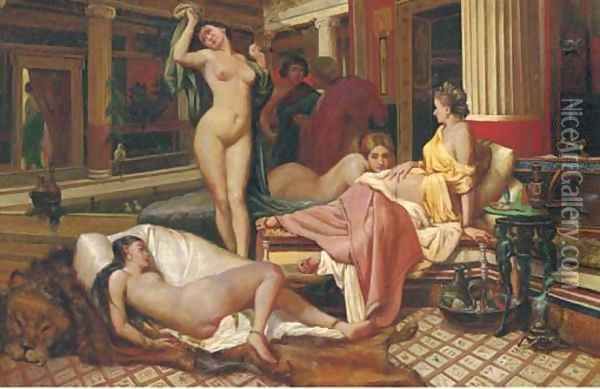 The harem Oil Painting - Continental School