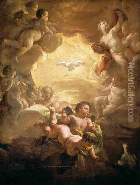 The Holy Spirit 1750s Oil Painting - Corrado Giaquinto