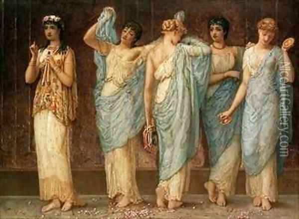 Ready for the Dance Oil Painting - Augustus Jules Bouvier