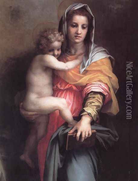 Madonna of the Harpies (detail) 1517 Oil Painting - Andrea Del Sarto