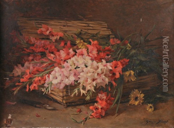 Brassee De Glaieuls Oil Painting - Georges Jules Ernest Binet