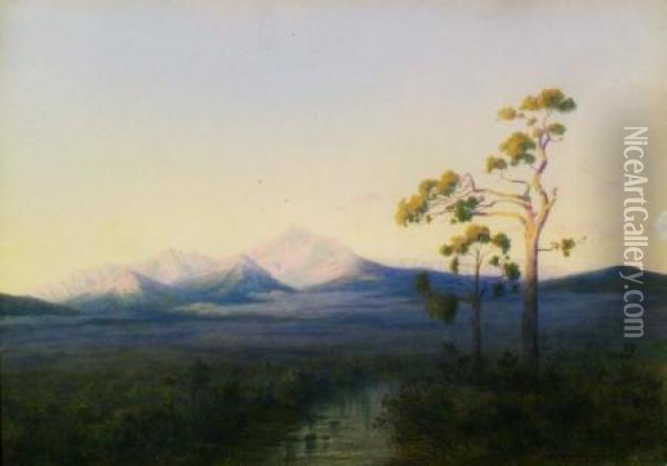 Mountain View, Fraser, Colorado Oil Painting - George Elbert Burr