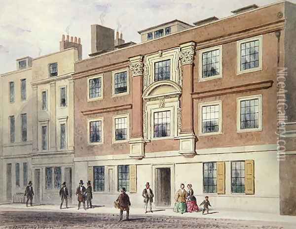 Winchester Street, 1850 Oil Painting - Thomas Hosmer Shepherd