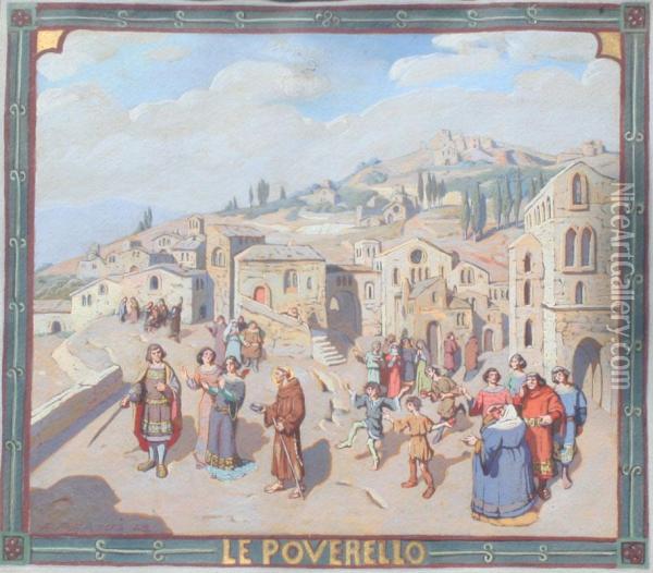 ''le Poverello'', Oil Painting - Ferdinand Pertus