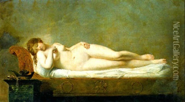 Psyche Asleep Oil Painting - Anne-Louis Girodet de Roucy-Trioson