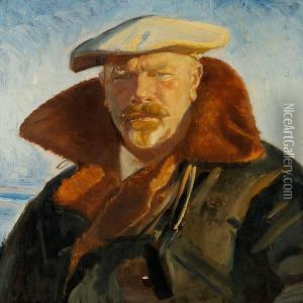 Self-portrait Oil Painting - Michael Ancher