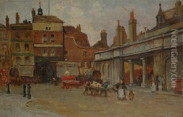 Smithfield Oil Painting - Henry Charles Clifford