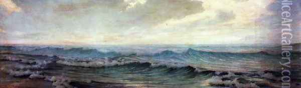 La Mer Oil Painting - Alexander Thomas Harrison