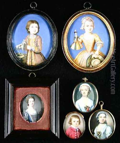 Portrait Miniatures Oil Painting - Bernard III Lens