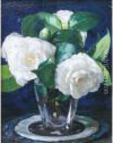 Les Roses De Noel Oil Painting - Denis Etcheverry