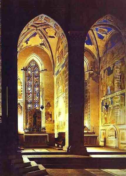 Peruzzi And Bardi Chapels Oil Painting - Giotto Di Bondone