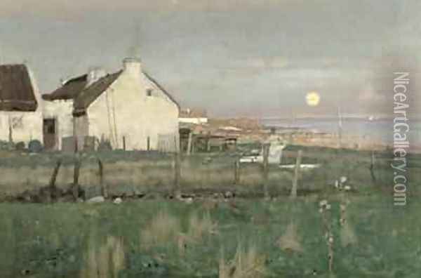 Auchenhew Arran 1886 Oil Painting - James McLachlan Nairn