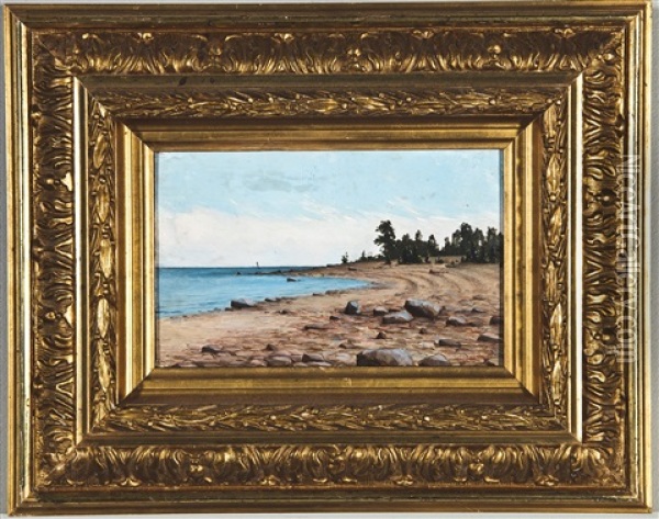 Shorescape Oil Painting - Thure Sundell