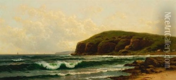 A Fair Day On The Coast Oil Painting - Alfred Thompson Bricher