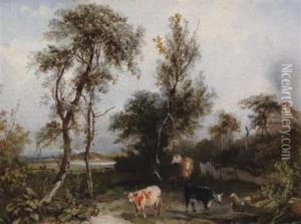 Martock, Somersetshire Oil Painting - Anne Nasmyth