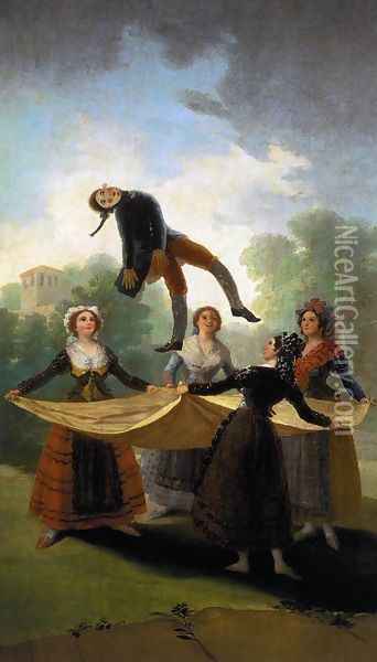 The Straw Manikin Oil Painting - Francisco De Goya y Lucientes