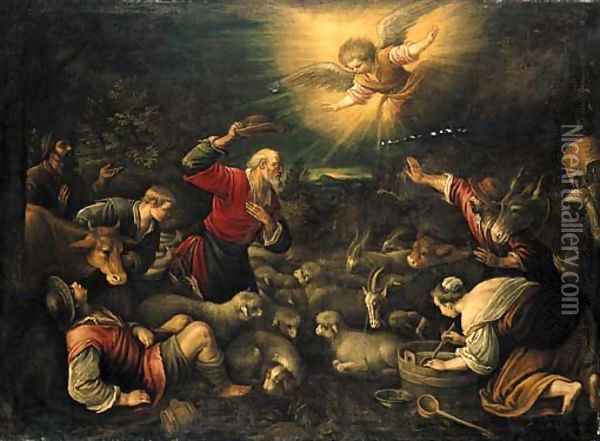 The Annunciation to the Shepherds Oil Painting - Jacopo Bassano (Jacopo da Ponte)
