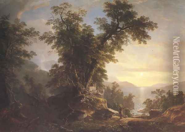 The Indian's Vespers 1847 Oil Painting - Asher Brown Durand