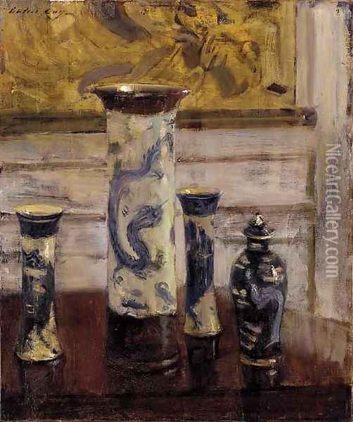 The Vases Oil Painting - Walter Gay