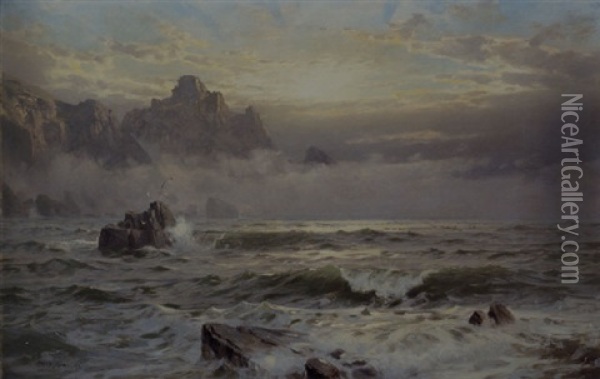 Morning's Mist, Guernsey Oil Painting - William Trost Richards