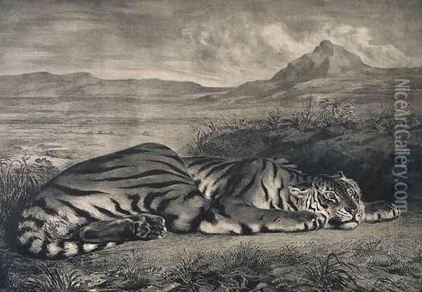 Le Tigre Royale Oil Painting - Eugene Delacroix