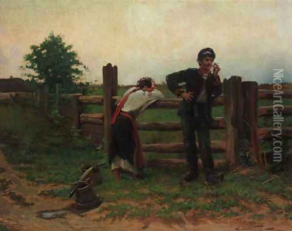 The Soldier's Disdain Oil Painting - Aleksandr Vladimirovich Makovskii