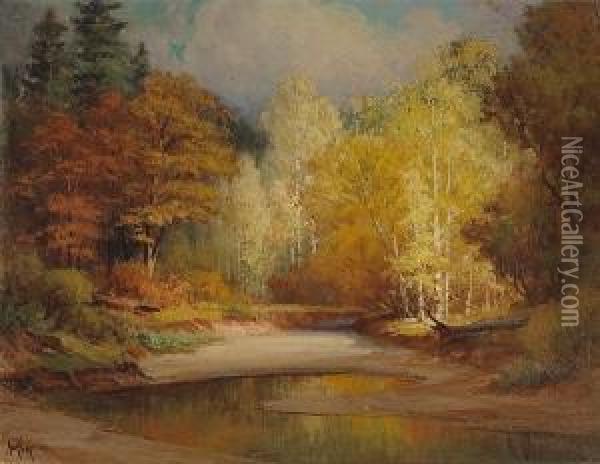 Autumn In Yosemite Oil Painting - Arthur William Best