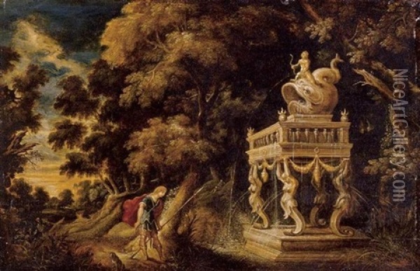 Theseus On The Road To Athens Oil Painting - Kerstiaen de Keuninck