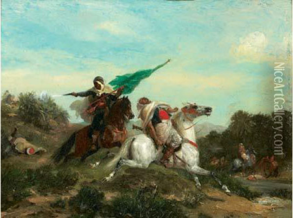 La Charge Oil Painting - Georges Washington