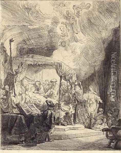 The Death of the Virgin 2 Oil Painting - Rembrandt Van Rijn