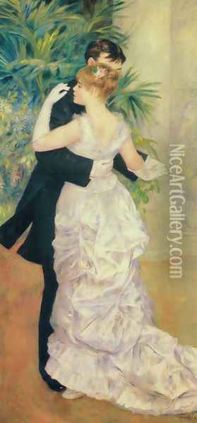 Dance in the City Oil Painting - Pierre Auguste Renoir