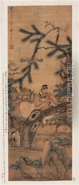 Scholar Oil Painting -  Chen Hongshou