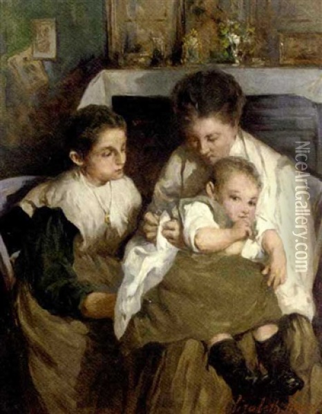 Maternity Oil Painting - Elizabeth Nourse