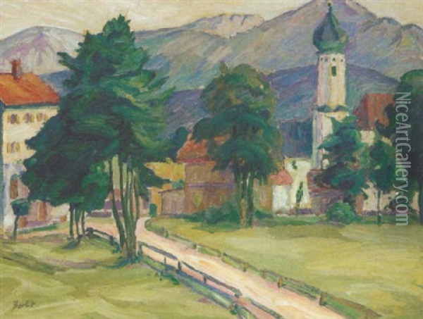 Dorflandschaft Oil Painting - Rudiger Berlit