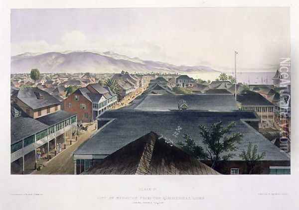 City of Kingston from the Commercial Rooms Looking Towards the East Oil Painting - Joseph Bartholomew Kidd