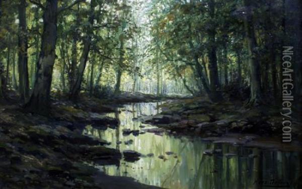 Sunlight Through The Trees Oil Painting - Cornelis Terlouw