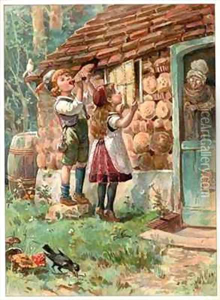 Hansel and Gretel Oil Painting - Ambrose Dudley