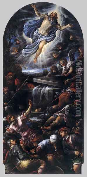 Resurrection of Christ Oil Painting - Francesco, II Bassano