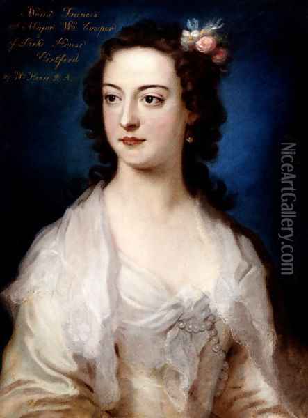 Portrait Of Maria Frances Cowper Oil Painting - William Hoare