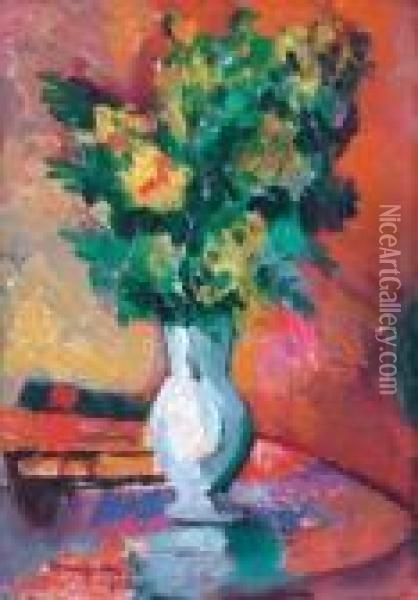 Les Mimosas Oil Painting - Henri Charles Manguin
