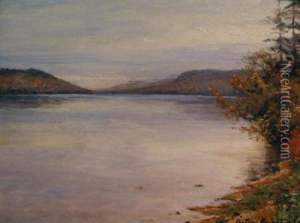 Lake George Oil Painting - Louis Aston Knight