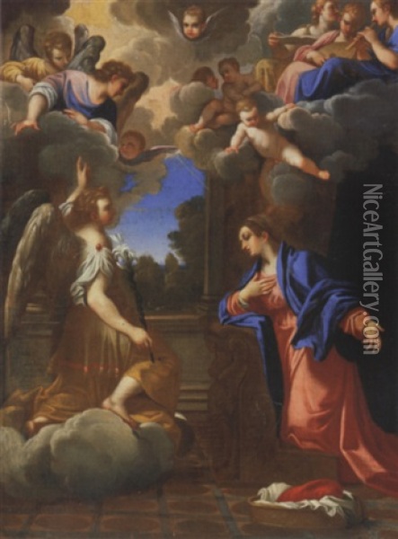 L'annonciation Oil Painting - Ludovico Carracci