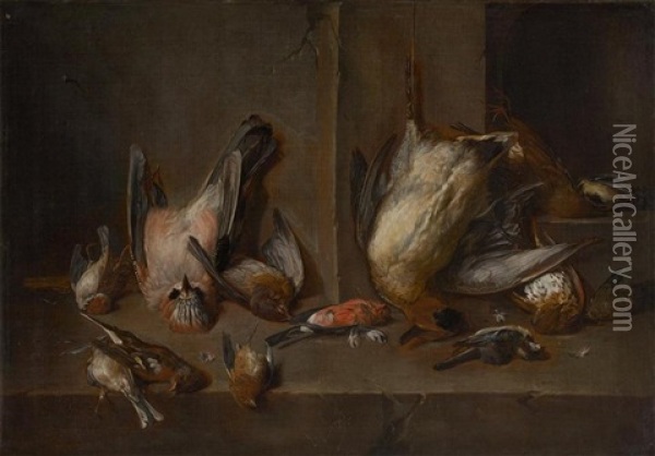 Nature Morte - Tableau De Chasse Oil Painting - Jan Van Buken