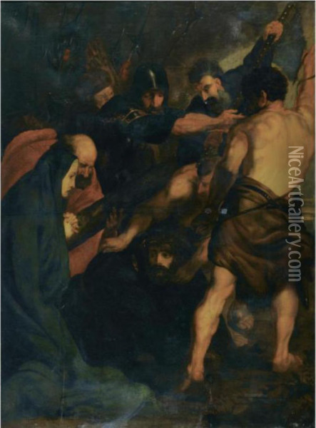Christ Carrying The Cross Oil Painting - Sir Anthony Van Dyck