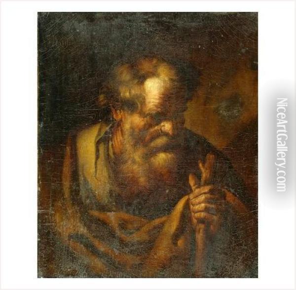 Saint Christophe Oil Painting - Giovanni Serodine