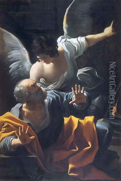 The Liberation of St. Peter Oil Painting - Sisto Badalocchio