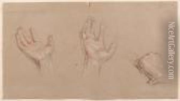 Studies Of Hands Oil Painting - Sir David Wilkie