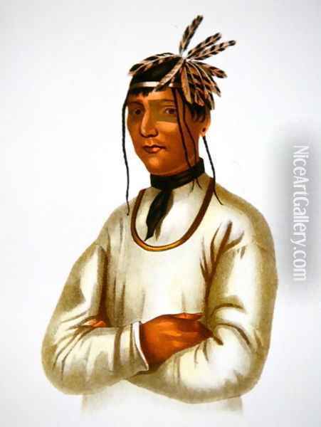 Caatousee of the Chippewa Tribe Oil Painting - Charles Bird King